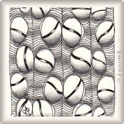 Zentangle-Pattern 'Cirli' by Diana Linsse CZT, presented by www.ElaToRium.de