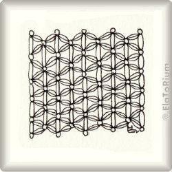 Zentangle-Pattern 'Cyra' by Beth Snoderly , presented by www.ElaToRium.de