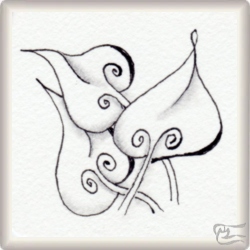 Muster Bernandel von Ela Rieger CZT, ein Muster geeignet für Zentangle® and Zentangle® inspired art