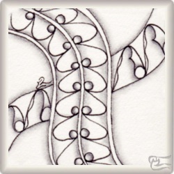 Muster Heila von Ela Rieger CZT, ein Muster geeignet für Zentangle® and Zentangle® inspired art