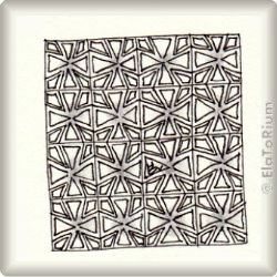 Zentangle-Pattern 'Chi' by Cynthia Gannon CZT, presented by www.ElaToRium.de