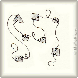 Zentangle-Pattern 'Childs Play' by Cindy Angiel, presented by www.ElaToRium.de