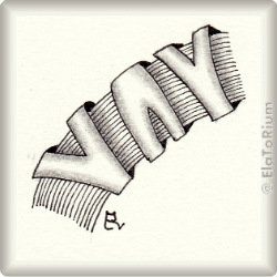 Zentangle-Pattern 'Claws' by Elena Hadzijaneva, presented by www.ElaToRium.de