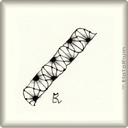 Zentangle-Pattern 'Coaster' by Carol Ohl CZT, presented by www.ElaToRium.de