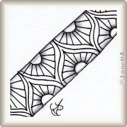Zentangle-Pattern 'Copada' by Margaret Bremner CZT, presented by www.ElaToRium.de