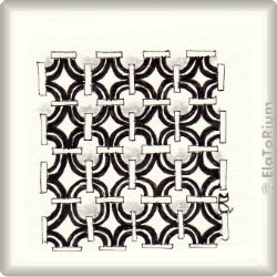 Zentangle-Pattern 'Cromer' by Neil Burley, presented by www.ElaToRium.de