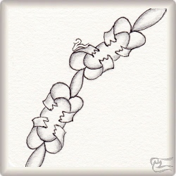 Muster Frühlaulei von Ela Rieger CZT, ein Muster geeignet für Zentangle® and Zentangle® inspired art