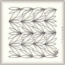 Zentangle-Pattern 'Monaghan' by Neil Burley, presented by www.ElaToRium.de