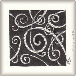 Zentangle-Pattern 'Moquette' by Sandra Strait, presented by www.ElaToRium.de