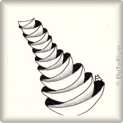 Zentangle-Pattern 'Pots-N-Pans' by Sayantika Ray, presented by www.ElaToRium.de