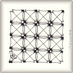 Zentangle-Pattern 'Tour' by Nancy Domnauer CZT, presented by www.ElaToRium.de