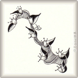 Zentangle-Pattern 'Tule' by Lila Popcheff, presented by www.ElaToRium.de