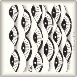 Zentangle-Pattern 'Tweety' by Sandra Strait, presented by www.ElaToRium.de