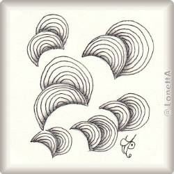 Zentangle-Pattern 'Wrap' by Dörte Seupl-Kör, presented by www.ElaToRium.de