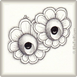 Muster Hafal von Ela Rieger CZT, ein Muster geeignet für Zentangle® and Zentangle® inspired art