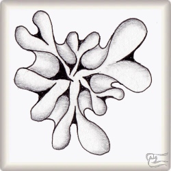 Muster Negla von Ela Rieger CZT, ein Muster geeignet für Zentangle® and Zentangle® inspired art